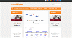 Desktop Screenshot of kutaisiairport.com